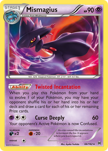 Mismagius (66/162) [XY: BREAKthrough] - Comfy Hobbies