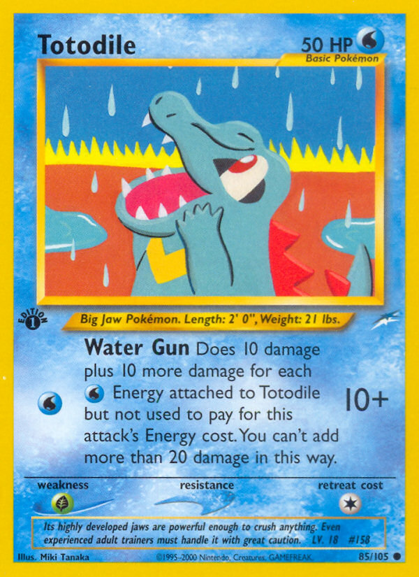 Totodile (85/105) [Neo Destiny 1st Edition] - Comfy Hobbies