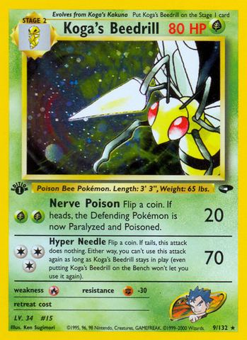Koga's Beedrill (9/132) [Gym Challenge 1st Edition] - Comfy Hobbies