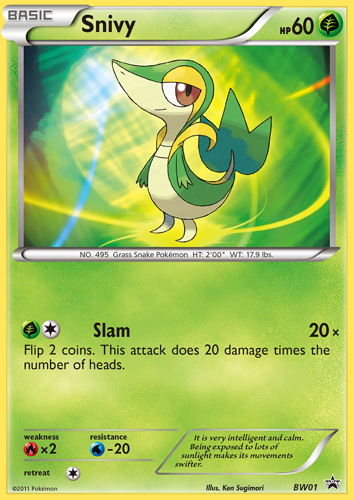 Snivy (BW01) [Black & White: Black Star Promos] - Comfy Hobbies