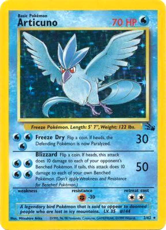 Articuno (2/62) [Fossil Unlimited] - Comfy Hobbies