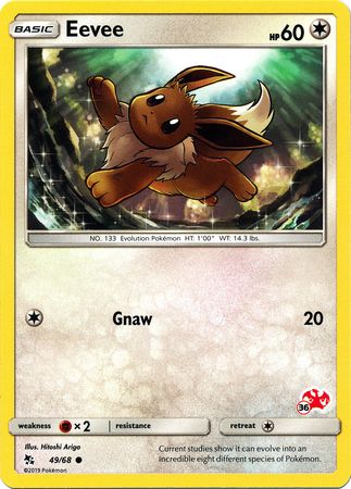 Eevee (49/68) (Charizard Stamp #36) [Battle Academy 2020] - Comfy Hobbies