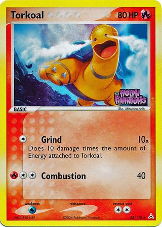 Torkoal (33/110) (Stamped) [EX: Holon Phantoms] - Comfy Hobbies