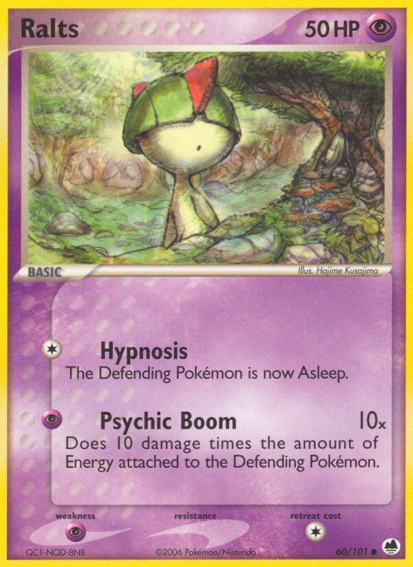Ralts (60/101) [EX: Dragon Frontiers] - Comfy Hobbies