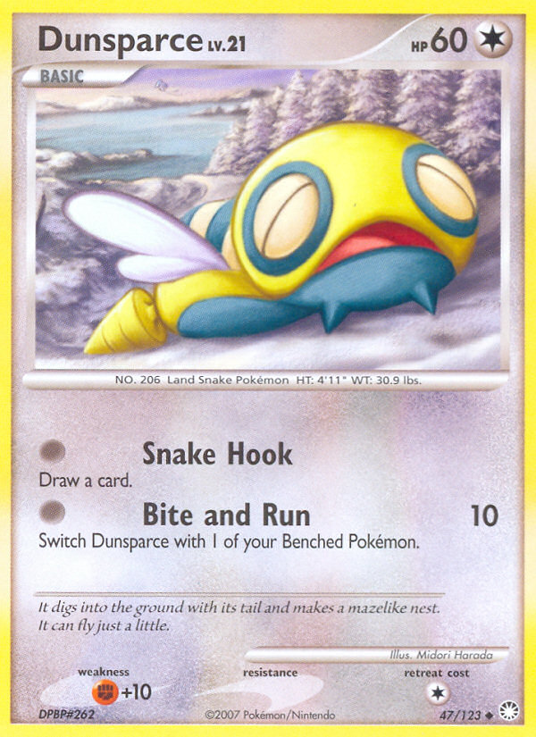 Dunsparce (47/123) [Diamond & Pearl: Mysterious Treasures] - Comfy Hobbies
