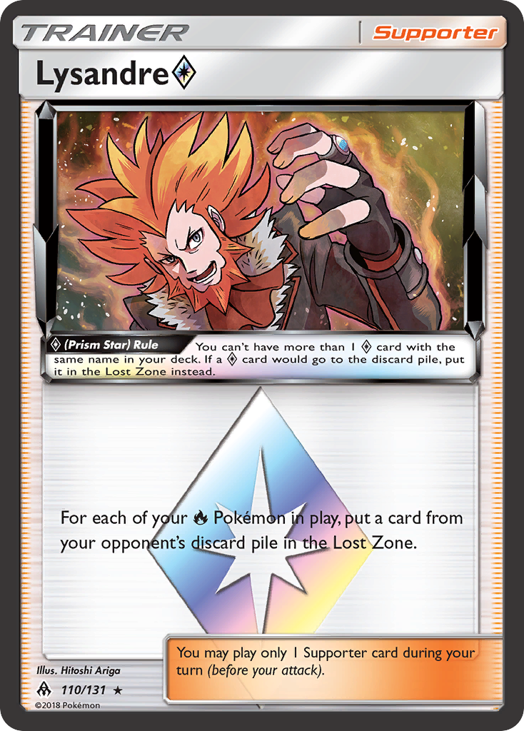 Lysandre (110/131) (Prism Star) [Sun & Moon: Forbidden Light] - Comfy Hobbies