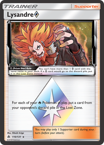 Lysandre (110/131) (Prism Star) [Sun & Moon: Forbidden Light] - Comfy Hobbies