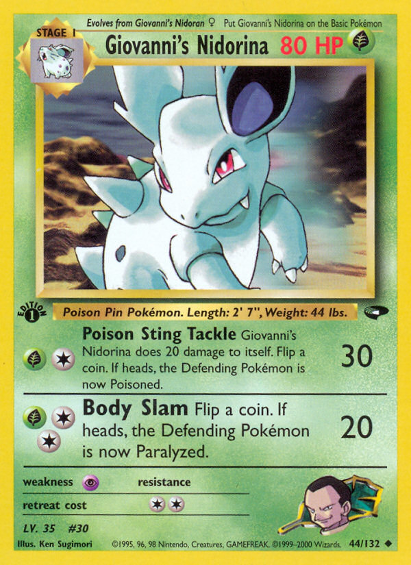 Giovanni's Nidorina (44/132) [Gym Challenge 1st Edition] - Comfy Hobbies