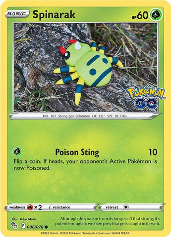 Spinarak (006/078) [Pokémon GO] - Comfy Hobbies