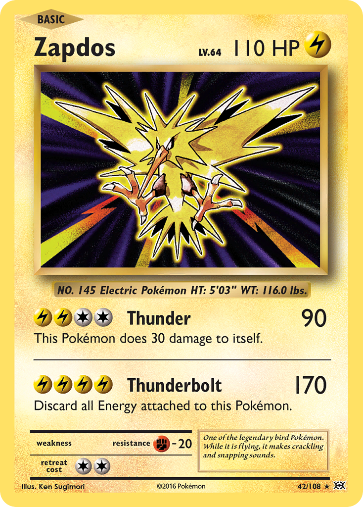 Zapdos (42/108) [XY: Evolutions] - Comfy Hobbies