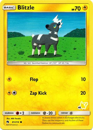 Blitzle (81/214) (Pikachu Stamp #45) [Battle Academy 2020] - Comfy Hobbies