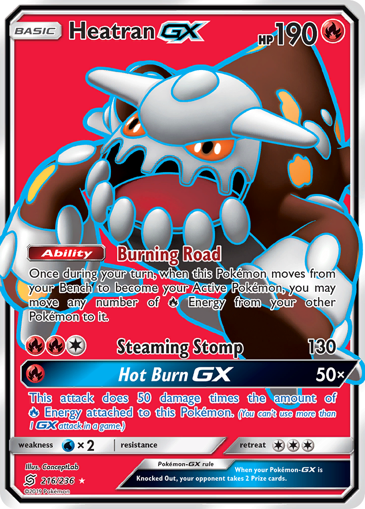 Heatran GX (216/236) [Sun & Moon: Unified Minds] - Comfy Hobbies