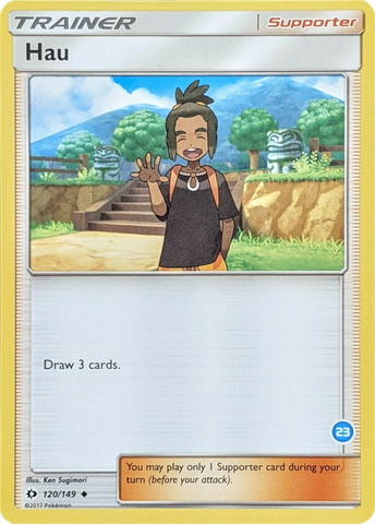 Hau (120/149) (Deck Exclusive #23) [Sun & Moon: Trainer Kit - Alolan Ninetales] - Comfy Hobbies
