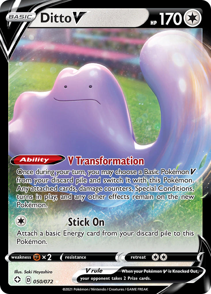 Ditto V (050/072) [Sword & Shield: Shining Fates] - Comfy Hobbies