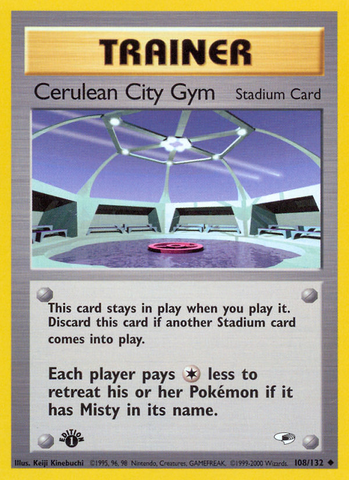 Cerulean City Gym (108/132) [Gym Heroes 1st Edition] - Comfy Hobbies