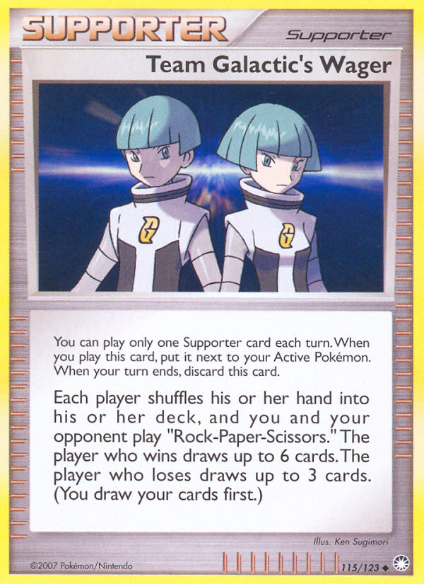 Team Galactic's Wager (115/123) [Diamond & Pearl: Mysterious Treasures] - Comfy Hobbies