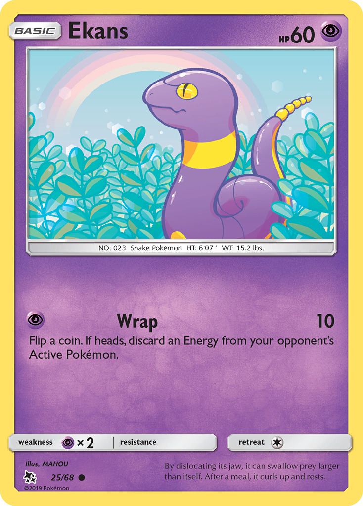 Ekans (25/68) [Sun & Moon: Hidden Fates] - Comfy Hobbies