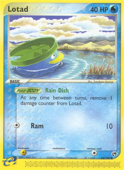Lotad (66/100) [EX: Sandstorm] - Comfy Hobbies