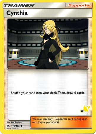 Cynthia (119/156) (Pikachu Stamp #50) [Battle Academy 2020] - Comfy Hobbies