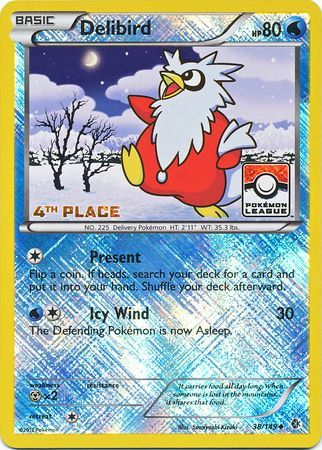 Delibird (38/149) (League Promo 4th Place) [Black & White: Boundaries Crossed] - Comfy Hobbies