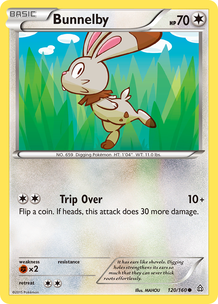 Bunnelby (120/160) [XY: Primal Clash] - Comfy Hobbies