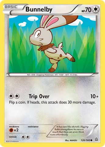 Bunnelby (120/160) [XY: Primal Clash] - Comfy Hobbies