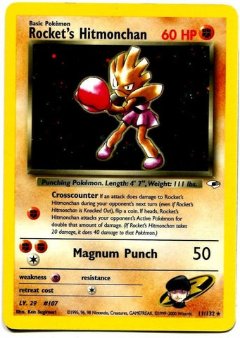 Rocket's Hitmonchan (11/132) [Gym Heroes Unlimited] - Comfy Hobbies