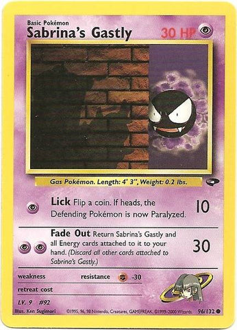 Sabrina's Gastly (96/132) [Gym Challenge Unlimited] - Comfy Hobbies