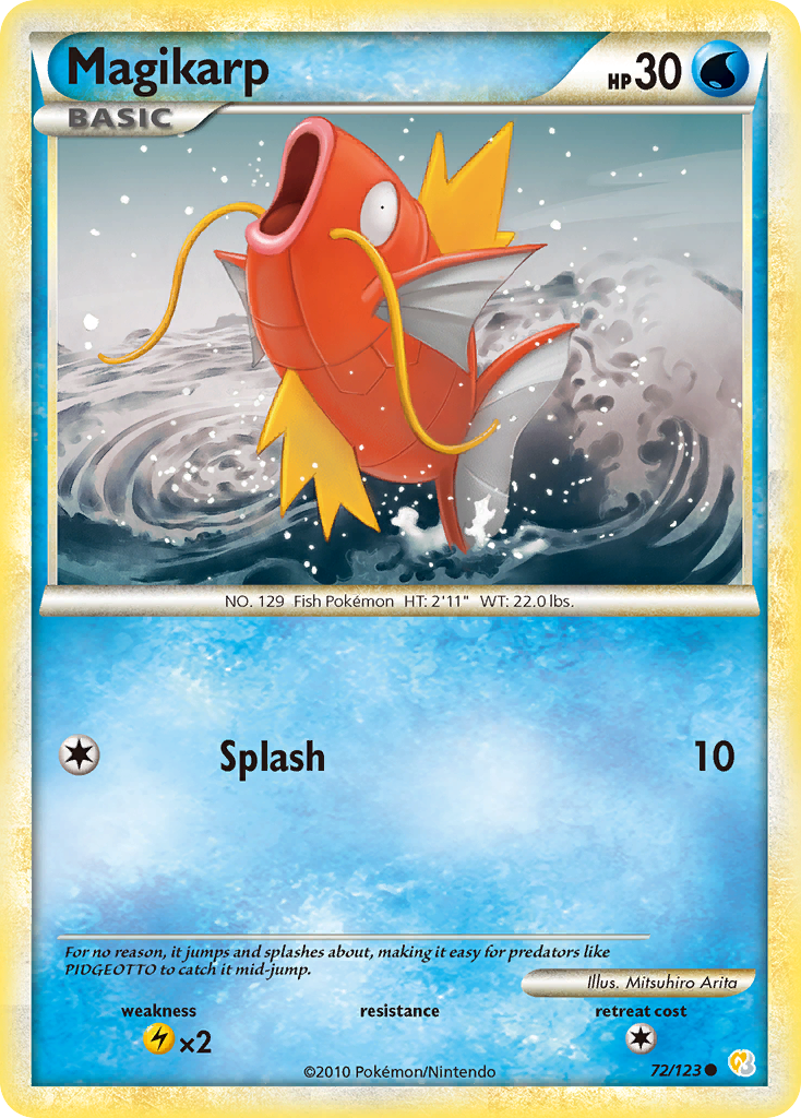 Magikarp (72/123) [HeartGold & SoulSilver: Base Set] - Comfy Hobbies