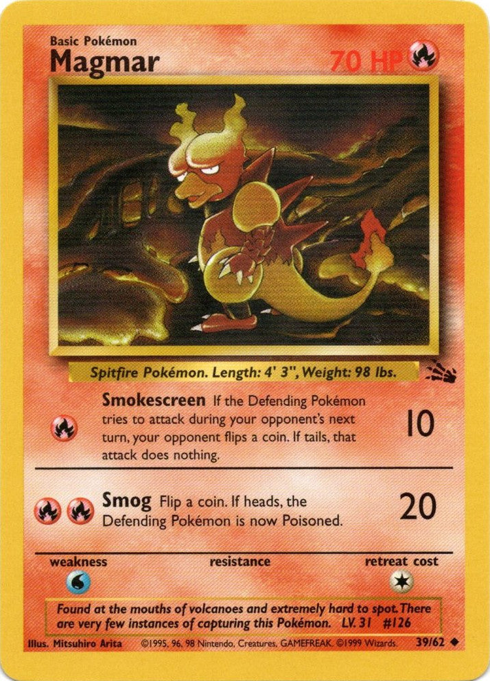 Magmar (39/62) [Fossil Unlimited] - Comfy Hobbies