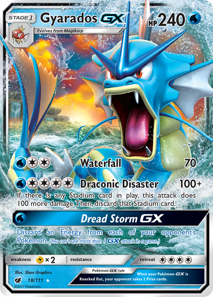 Gyarados GX (18/111) [Sun & Moon: Crimson Invasion] - Comfy Hobbies