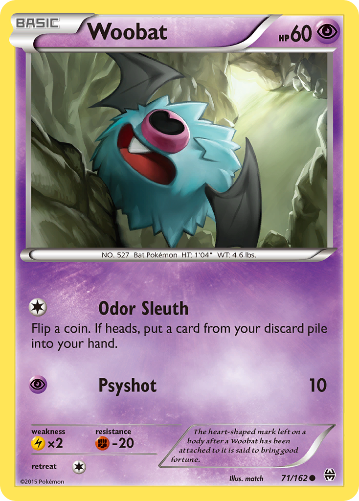 Woobat (71/162) [XY: BREAKthrough] - Comfy Hobbies