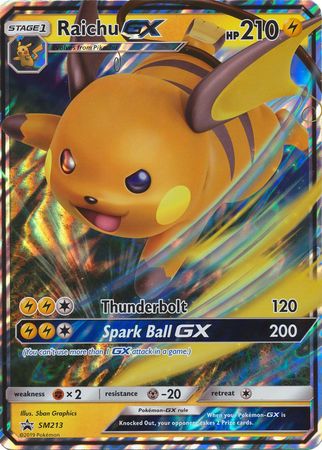 Raichu GX (SM213) (Jumbo Card) [Sun & Moon: Black Star Promos] - Comfy Hobbies