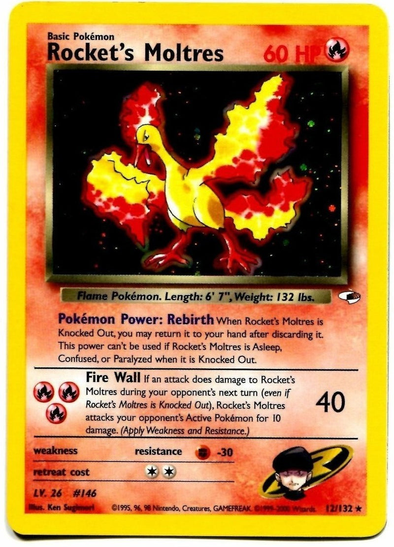 Rocket's Moltres (12/132) [Gym Heroes Unlimited] - Comfy Hobbies