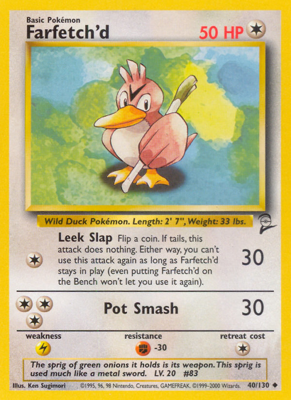 Farfetch'd (40/130) [Base Set 2] - Comfy Hobbies