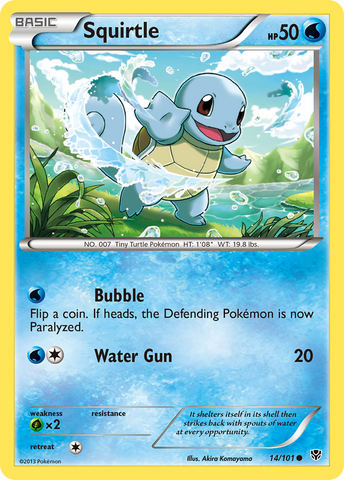 Squirtle (14/101) [Black & White: Plasma Blast] - Comfy Hobbies