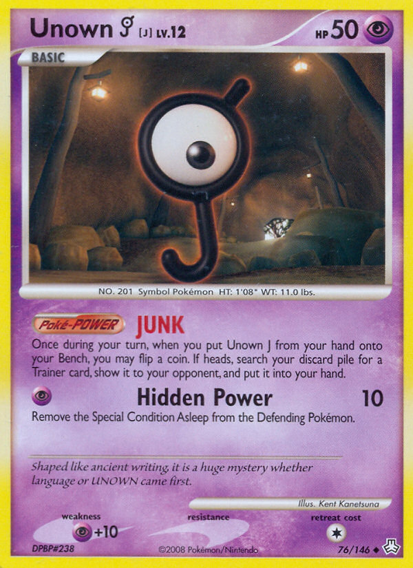 Unown J (76/146) [Diamond & Pearl: Legends Awakened] - Comfy Hobbies