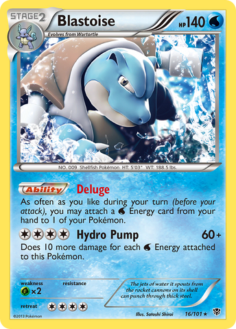 Blastoise (16/101) [Black & White: Plasma Blast] - Comfy Hobbies
