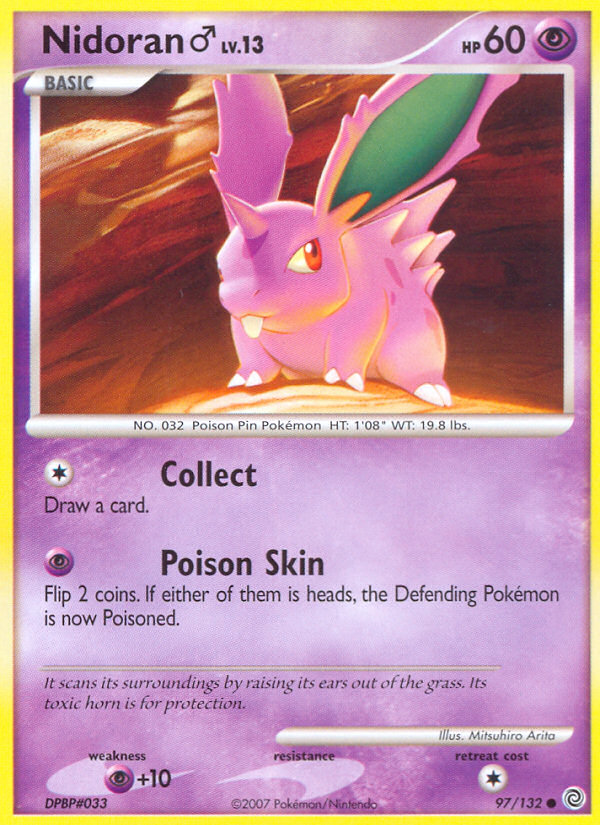 Nidoran (97/132) (Male) [Diamond & Pearl: Secret Wonders] - Comfy Hobbies