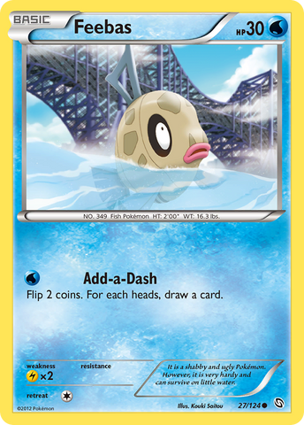 Feebas (27/124) [Black & White: Dragons Exalted] - Comfy Hobbies
