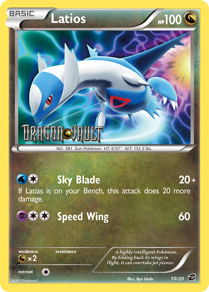 Latios (10/20) (Blister Exclusive) [Black & White: Dragon Vault] - Comfy Hobbies