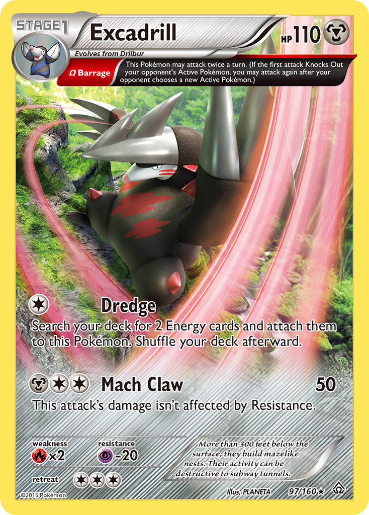 Excadrill (97/160) [XY: Primal Clash] - Comfy Hobbies