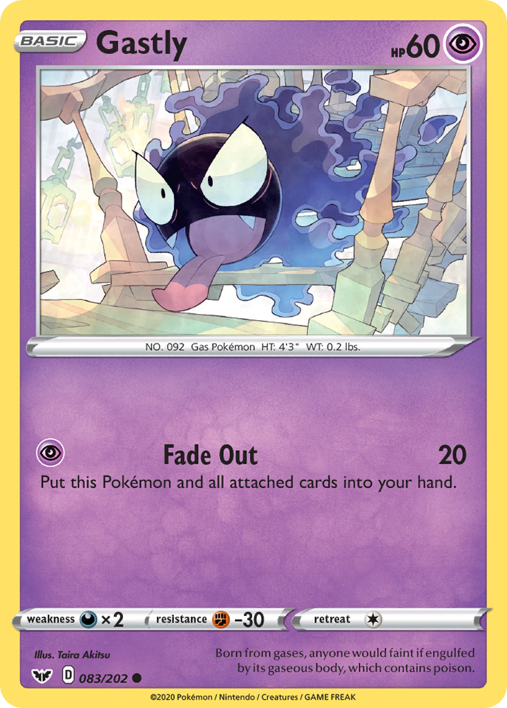 Gastly (083/202) [Sword & Shield: Base Set] - Comfy Hobbies