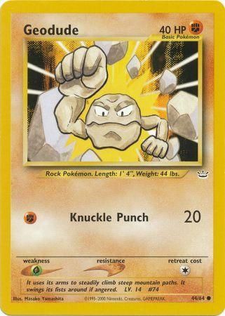Geodude (44/64) [Neo Revelation Unlimited] - Comfy Hobbies