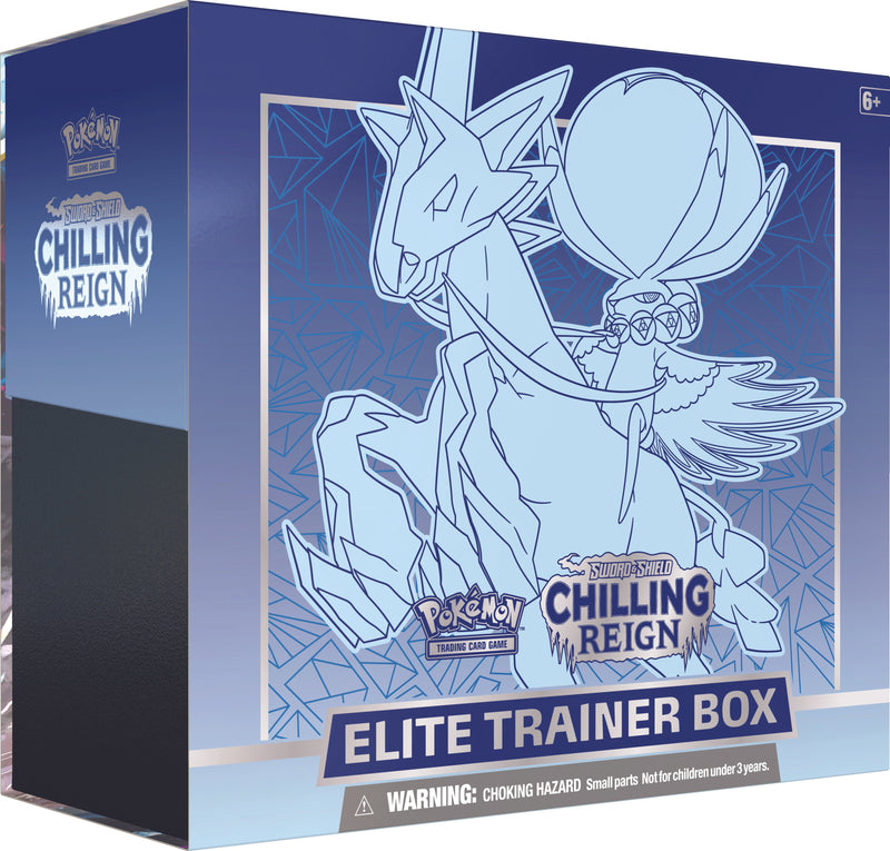 Sword & Shield: Chilling Reign - Elite Trainer Box (Ice Rider Calyrex) - Comfy Hobbies