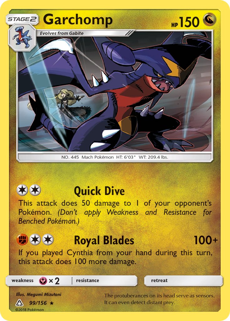 Garchomp (99/156) (Cracked Ice Holo) (Theme Deck Exclusive) [Sun & Moon: Ultra Prism] - Comfy Hobbies