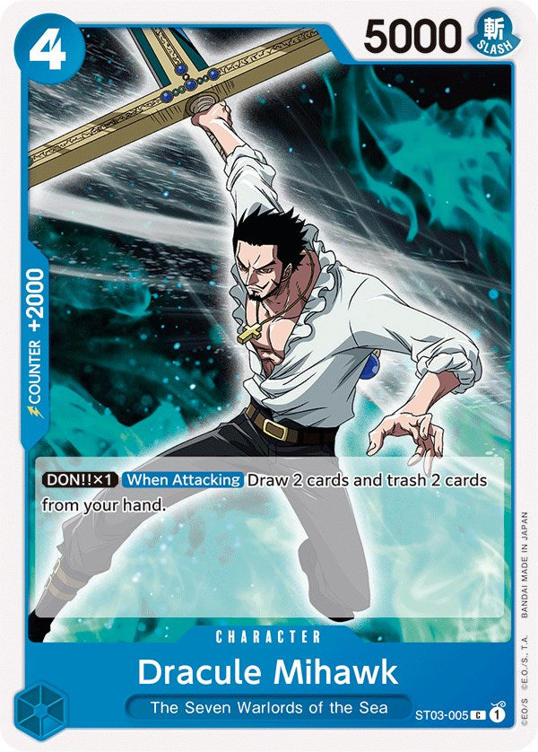 Dracule Mihawk [Starter Deck: The Seven Warlords of The Sea] - Comfy Hobbies