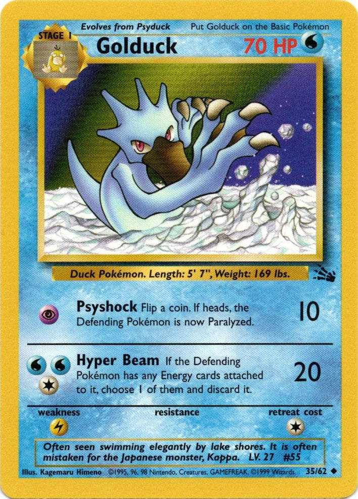 Golduck (35/62) [Fossil Unlimited] - Comfy Hobbies