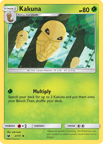 Kakuna (2/111) [Sun & Moon: Crimson Invasion] - Comfy Hobbies