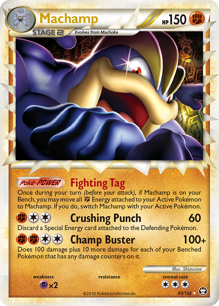 Machamp (95/102) [HeartGold & SoulSilver: Triumphant] - Comfy Hobbies
